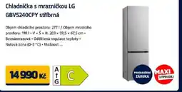 Datart Chladnička s mrazničkou LG GBV5240CPY stříbrná nabídka
