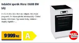 Datart Indukční sporák Mora I 8688 BW bílý nabídka