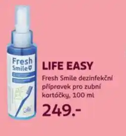 Rossmann LIFE EASY Fresh Smile dezinfekční přípravek pro zubní kartáčky nabídka