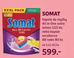 Rossmann SOMAT Kapsle do myčky All in One extra lemon nabídka