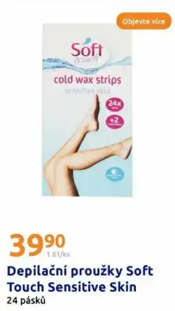Action Depilační proužky soft touch sensitive skin nabídka