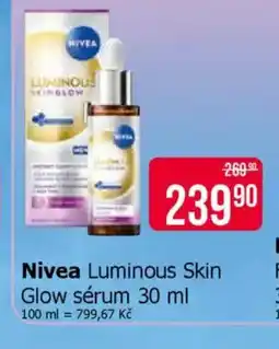 Teta NIVEA Luminous skin glow sérum nabídka