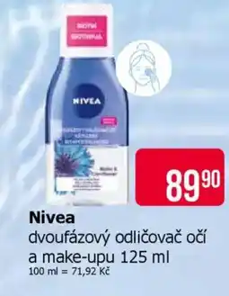 Teta NIVEA Dvoufázový odličovač očí a make-upu nabídka