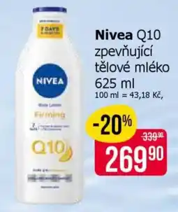 Teta NIVEA Q10 zpevňující tělové mléko nabídka
