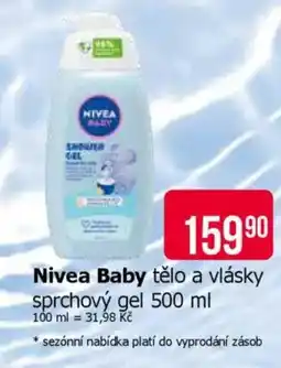 Teta NIVEA BABY NTělo a vlásky sprchový gel nabídka