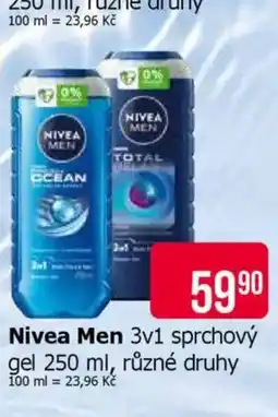 Teta NIVEA MEN 3v1 sprchový gel nabídka
