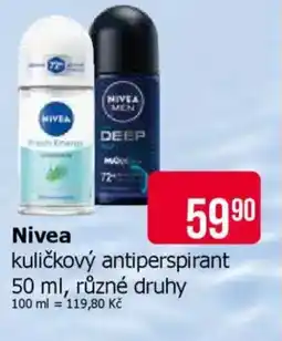 Teta NIVEA Kuličkový antiperspirant nabídka