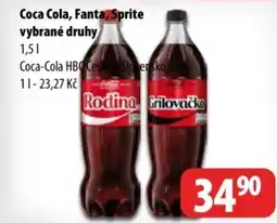 Partner Maloobchodní síť Coca cola, fanta, sprite vybrané druhy nabídka