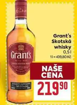 Billa Grant's Skotská whisky 0,5l nabídka