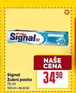 Billa Signal Zubní pasta 75 ml nabídka