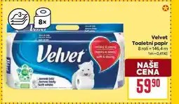 Billa Velvet Toaletní papír 8 rolí nabídka