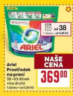Billa Ariel Prostředek na praní 38-63 dávek nabídka