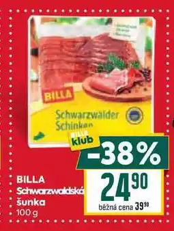 Billa BILLA Schwarzwäldská šunka 100g nabídka