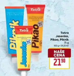 Billa Tatra Jesenka, Pikao, Piknik nabídka