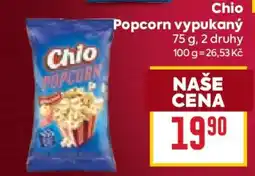 Billa Chio popcorn vypukaný nabídka