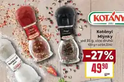 Billa Kotányi mlýnky nabídka