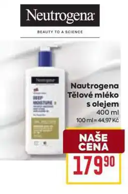 Billa Neutrogena Tělové mléko s olejem nabídka