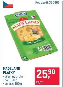 Makro Madeland plátky nabídka