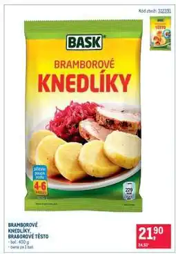 Makro BRAMBOROVÉ KNEDLÍKY, BRADROVÉ TĚSTO nabídka