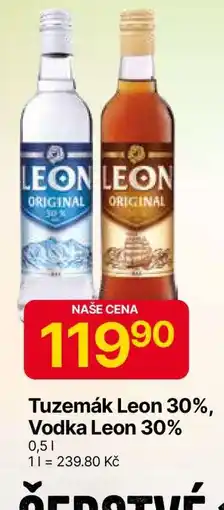 Hruška Tuzemák Leon 30%, Vodka Leon 30% nabídka