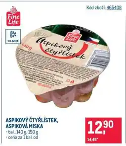 Makro ASPIKOVÝ ČTYŘLÍSTEK, ASPIKOVÁ MISKA nabídka