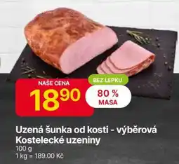 Hruška Uzená šunka od kosti Výběrová Kostelecké uzeniny nabídka