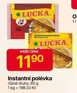 Hruška Instantní polévka nabídka