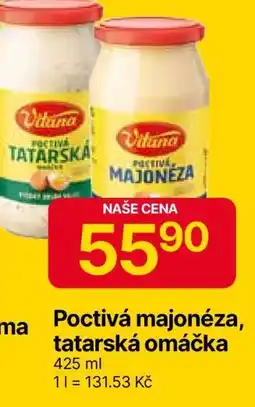 Hruška Poctivá Majonéza, Tatarská omáčka nabídka
