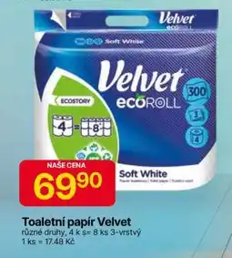 Hruška TOALETNÍ PAPÍR VELVET nabídka