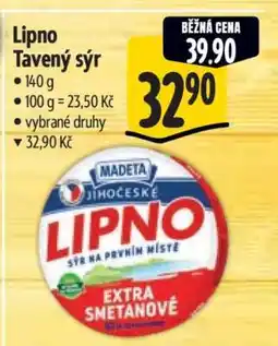 Albert Lipno tavený sýr nabídka
