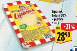 Albert Lipánek Eidam 30% plátky nabídka