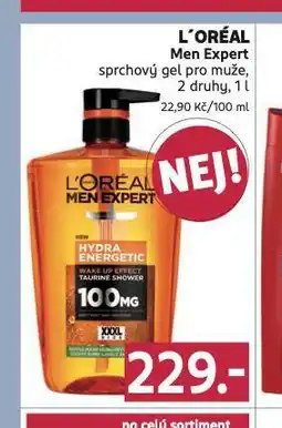 Rossmann Loreal men expert sprchový gel nabídka
