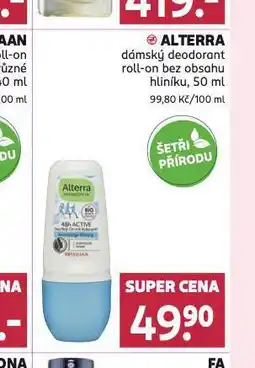 Rossmann Alterra deodorant nabídka