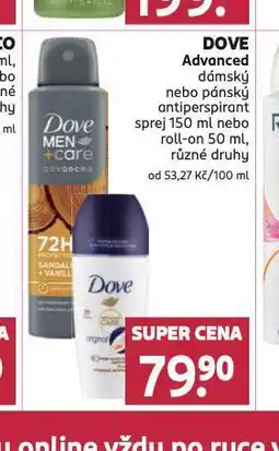 Rossmann Dove advanced antiperspirant nabídka