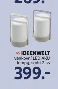 Rossmann Venkovní led aku lampa nabídka