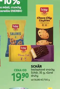 Rossmann Schär bezlepkové snacky nabídka