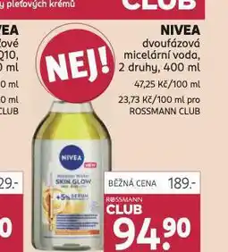 Rossmann Nivea dvoufázová micelární voda nabídka
