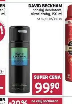 Rossmann David beckham deodorant nabídka