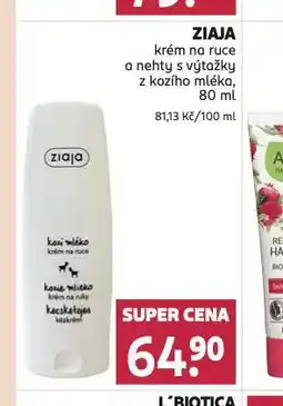 Rossmann Ziaja krém na ruce nabídka