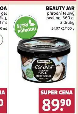 Rossmann Beauty jar přírodní tělový peeling nabídka