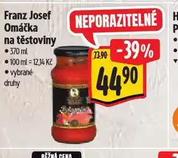 Albert Franz josef omáčka na těstoviny nabídka