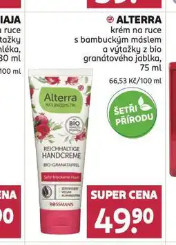 Rossmann Alterra krém na ruce nabídka