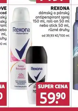 Rossmann Rexona antiperspirant nabídka