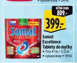 Albert Somat excellence tablety do myčky nabídka