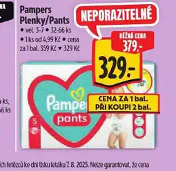 Albert Pampers dětské plenky nabídka