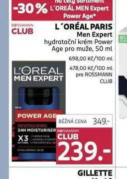 Rossmann Loreal paris men expert krém nabídka
