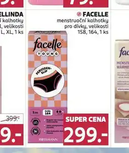 Rossmann Facelle menstruační kalhotky nabídka