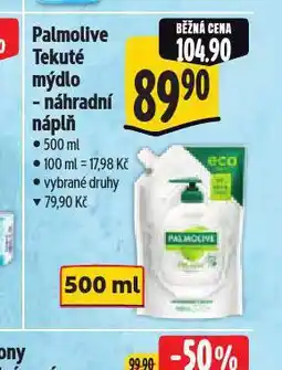 Albert Palmolive tekuté mýdlo náhradní náplň nabídka