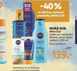 Rossmann Nivea sun after sun mléko po opalování nabídka