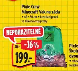 Albert Pixie vrew minecraft vak na záda nabídka